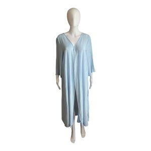 Just Fashion Now Elegant Light Blue Women's Kimono Size 3XL